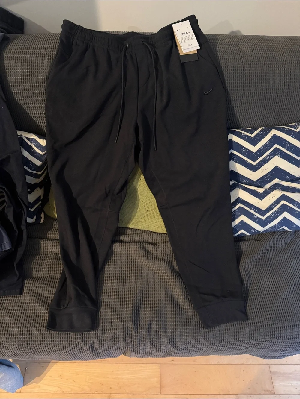 Nike Black Men's Fleece Joggers with Drawstring